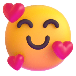Smiling Face With Hearts Emoji Copy Paste ― 🥰 - microsoft-teams-gifs