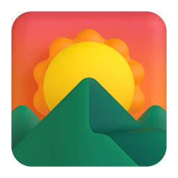 Sunrise Over Mountains Emoji Copy Paste ― 🌄 - microsoft-teams-gifs