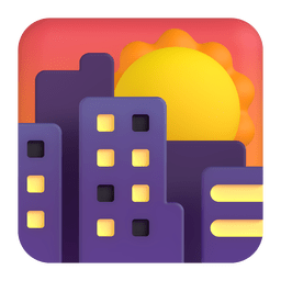 Sunset Emoji Copy Paste ― 🌇 - microsoft-teams-gifs