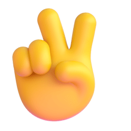 Victory Hand Emoji Copy Paste ― ✌️ - microsoft-teams-gifs