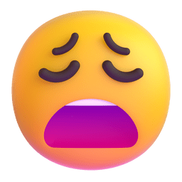 Weary Face Emoji Copy Paste ― 😩 - microsoft-teams-gifs