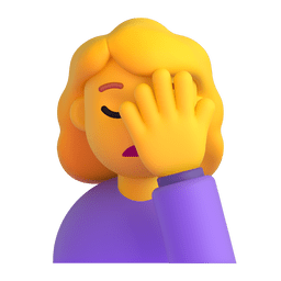 Woman Facepalming Emoji Copy Paste ― 🤦‍♀ - microsoft-teams-gifs