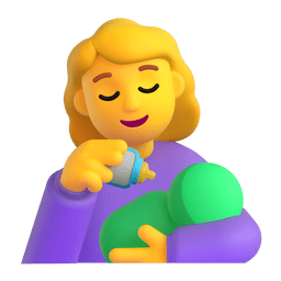 Woman Feeding Baby Emoji Copy Paste ― 👩‍🍼 - microsoft-teams-gifs