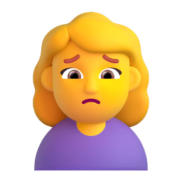 Woman Frowning Emoji Copy Paste ― 🙍‍♀ - microsoft-teams-gifs