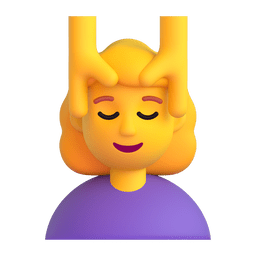 Woman Getting Massage Emoji Copy Paste ― 💆‍♀ - microsoft-teams-gifs