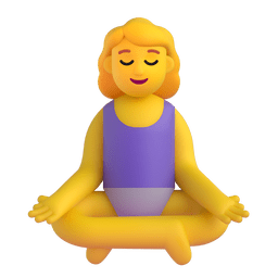 Woman In Lotus Position Emoji Copy Paste ― 🧘‍♀ - microsoft-teams-gifs