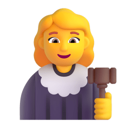 Woman Judge Emoji Copy Paste ― 👩‍⚖ - microsoft-teams-gifs