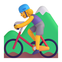 Woman Mountain Biking Emoji Copy Paste ― 🚵‍♀ - microsoft-teams-gifs
