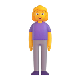 Woman Standing Emoji Copy Paste ― 🧍‍♀ - microsoft-teams-gifs