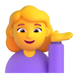 Woman Tipping Hand Emoji Copy Paste ― 💁‍♀ - microsoft-teams-gifs