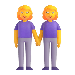 Women Holding Hands Emoji Copy Paste ― 👭 - microsoft-teams-gifs
