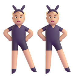 Women With Bunny Ears Emoji Copy Paste ― 👯‍♀ - microsoft-teams-gifs