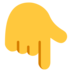 Backhand Index Pointing Down Emoji Copy Paste ― 👇 - microsoft