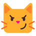 Cat With Wry Smile Emoji Copy Paste ― 😼 - microsoft