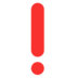 Red Exclamation Mark Emoji Copy Paste ― ❗ - microsoft