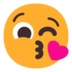 Face Blowing A Kiss Emoji Copy Paste ― 😘 - microsoft