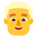 Man: Blond Hair Emoji Copy Paste ― 👱‍♂ - microsoft