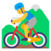 Man Mountain Biking Emoji Copy Paste ― 🚵‍♂ - microsoft