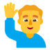 Man Raising Hand Emoji Copy Paste ― 🙋‍♂ - microsoft