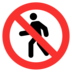 No Pedestrians Emoji Copy Paste ― 🚷 - microsoft