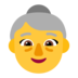 Old Woman Emoji Copy Paste ― 👵 - microsoft