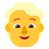 Person: Blond Hair Emoji Copy Paste ― 👱 - microsoft