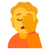 Person Facepalming Emoji Copy Paste ― 🤦 - microsoft