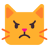 Pouting Cat Emoji Copy Paste ― 😾 - microsoft