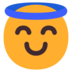 Smiling Face With Halo Emoji Copy Paste ― 😇 - microsoft