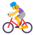 Woman Biking Emoji Copy Paste ― 🚴‍♀ - microsoft