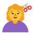 Woman Getting Haircut Emoji Copy Paste ― 💇‍♀ - microsoft