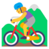 Woman Mountain Biking Emoji Copy Paste ― 🚵‍♀ - microsoft