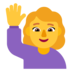 Woman Raising Hand Emoji Copy Paste ― 🙋‍♀ - microsoft