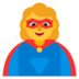 Woman Superhero Emoji Copy Paste ― 🦸‍♀ - microsoft