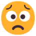 Worried Face Emoji Copy Paste ― 😟 - microsoft