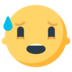 Anxious Face With Sweat Emoji Copy Paste ― 😰 - mozilla