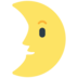First Quarter Moon Face Emoji Copy Paste ― 🌛 - mozilla