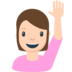 Person Raising Hand Emoji Copy Paste ― 🙋 - mozilla