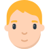 Person: Blond Hair Emoji Copy Paste ― 👱 - mozilla