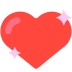 Sparkling Heart Emoji Copy Paste ― 💖 - mozilla