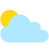 Sun Behind Cloud Emoji Copy Paste ― ⛅ - mozilla