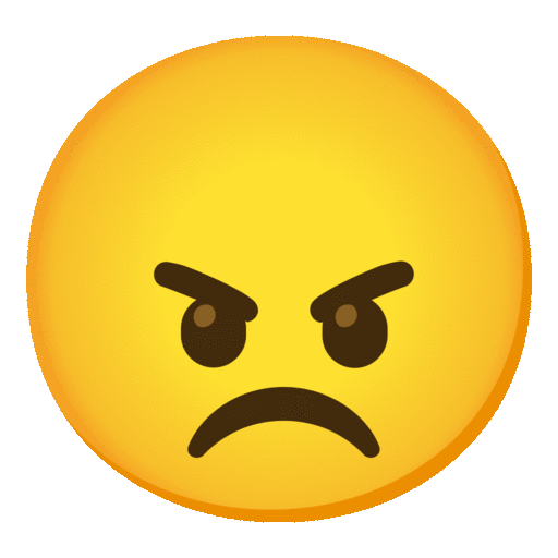 Angry Face Emoji Copy Paste ― 😠 - noto-color
