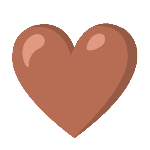 Brown Heart Emoji Copy Paste ― 🤎 - noto-color
