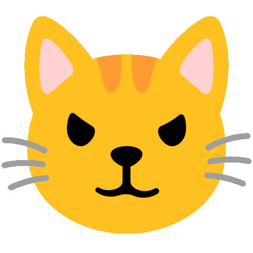 Cat With Wry Smile Emoji Copy Paste ― 😼 - noto-color