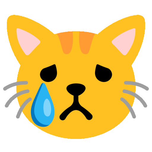 Crying Cat Emoji Copy Paste ― 😿 - noto-color