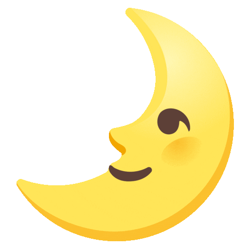 First Quarter Moon Face Emoji Copy Paste ― 🌛 - noto-color