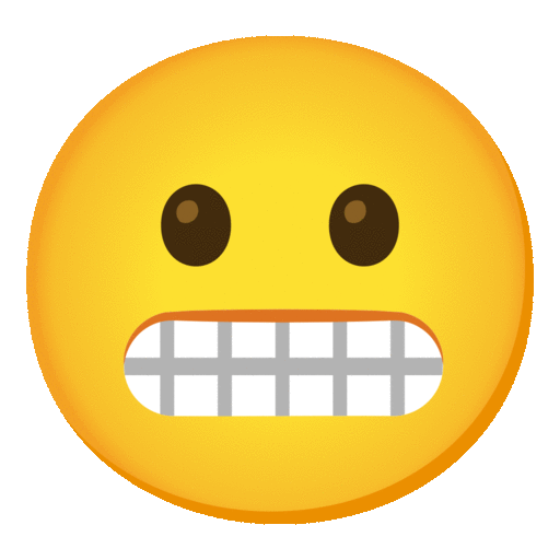 Grimacing Face Emoji Copy Paste ― 😬 - noto-color