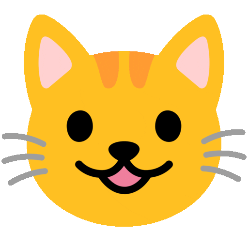 Grinning Cat With Smiling Eyes Emoji Copy Paste ― 😸 - noto-color