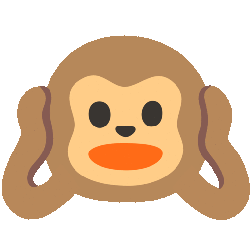 Hear-no-evil Monkey Emoji Copy Paste ― 🙉 - noto-color