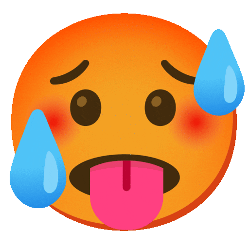 Hot Face Emoji Copy Paste ― 🥵 - noto-color